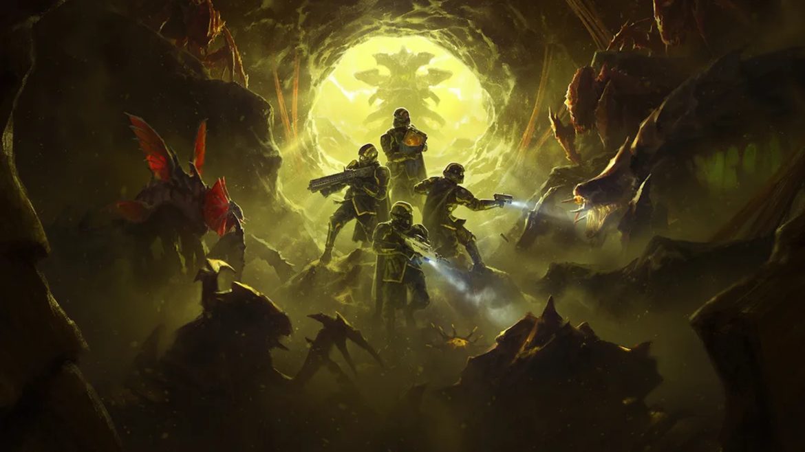 Next week, Helldivers 2 is getting Terminid Hive Worlds with huge underground caves where your Stratagems don’t work, a new Dust Devil Warbond with a harpoon gun, and it sure looks like Hive Lords are back